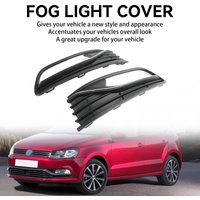 Artudatech 2014-2017 VW Polo 6R Pair Front Bumper Fog Light Cover Grill Grille