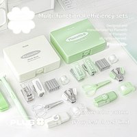 Multi Functional Upgrade Efficiency Box mini Punch Stapler Stationery Set Scissors