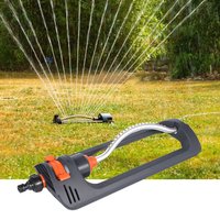 Oscillating Garden Sprinkler Oscillating 4 Modes Water Sprayer with 19 Hole Nozzle for Site Cooling/Lawn/Agricultural Irrigation