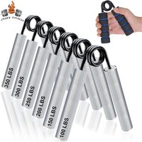 100-350lbs Fitness Heavy Grips Forearm Exerciser Strengthener Metal Hand Grip with Sponge Cover Home Office Fitness Equipment