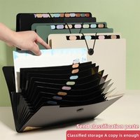 5/8/13 Compartments Advanced Folder Organ Bag Office Storage Materials File Bag Test Paper Organization Magic Tool