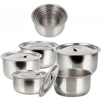 1 Set Basin Oil Basin with Cover Kitchen Commercial Oil Basin Trumpet Flavor Cup Whisking Salad Bowls Set