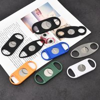 stainless steel cigar cutter Pocket Zigarren double blades smoking cutting accessories tool wholesale factory