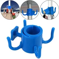 Beach Umbrella Hanging Hook, 4-prongs Plastic Umbrella Hook Hanging For Towels/Hats/Clothes/Camera/Sunglasses/Bags-Accessories