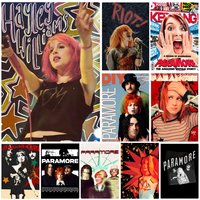 Singer Paramore Fueled by Ramen Poster Self-adhesive Art Waterproof Paper Sticker Coffee House Bar Room Wall Decor