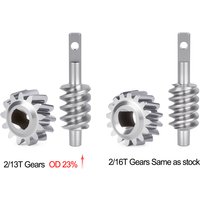 Stainless Steel Overdrive Differential Axle Gears 13T 16T for 1/30 RC Crawler Car Axial SCX30 Upgrade Parts