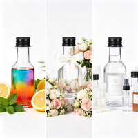 Mini Liquor Bottles, Empty Plastic Spirit Bottles,1oz/30ml Mini Alcohol Bottles Miniature Bottles for Weddings,Party Favors
