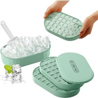 72 Grid Ice Block Mold Box Set ,Ice Cube Tray For Refrigerator, Ice Cube Mold, With Ice Cube Container, Spoon And Lid,Bar tools
