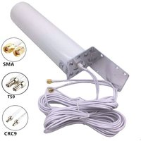 Hi-Gain LTE External Antenna 3G 4G Outdoor Antenna With Dual 5M Meter SMA Male CRC9 TS9 Connector For 3G 4G Router Modem