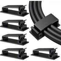5/10Pcs Self-Adhesive Cable Clips, Practical Wire Holders, Neat Cord Organizer for TV, Computer, Ethernet and Power Cords