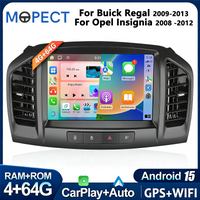 MOPECT Radio Samochodowe Carplay Android 15 Do Opel Insignia 2008 - 2012 Do Buick Regal 2009 - 2013 Nawigacja GPS Stereo Wifi 2din