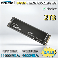 1TB Crucial P510 NVMe SSD M.2 2280 PCIe 5.0 11000MB/s Read 9500MB/s Write Upgraded for Creators TLC NAND SLC Caching