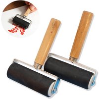 Professional Rubber Roller Brayer Ink Painting Printmaking Roller Art Craft Projects Ink Stamping Tool Paint Roller Tools