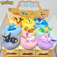PokéMon Eevee Sleeping Pose Series Blind Box Cute Collectible Figure Lucky Charm Anime Toy Decoration Anime Manga Fans Gift