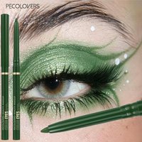 Matte Eyeliner, Green and Black Gel Eyeliner, Waterproof and Long-lasting, Not Easy To Smudge, Eye Cosmetics