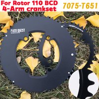 For Rotor Crank 110 bcd 4 bolt chainring 50 34t 52 36t 53 39t 54 40t Double chainring narrow wide 110bcd 4 bolts chainring