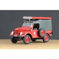 New model cars 1/43 Scale GAZ-69 Soviet Fire Truck PMG-20 USSR 1954 Diecast alloy Toy for collection gift