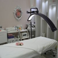 FOSOTO FT-Y9II Arch Led Lash Light Ring Light Half Moon LED Lamp Stream Floor Video Lamp for Beauty Salon Makeup Live Streaming