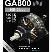 Dualsky GA800 MKII 530KV/640KV/810KV High Power Brushless Motor for 3D Airplane Fixed-wing,30E-40E GAS Engine