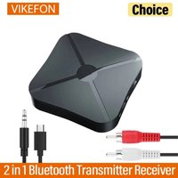 2 In 1 Bluetooth Audio Receiver Transmitter 3.5mm AUX Jack RCA USB Dongle Music Stereo Wireless Adapter For Car TV PC Headphone