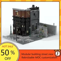 1883PCS The Bar (Leaky Cauldron) Modular MOC Creative street view Model Custom Puzzles Architecture DIY Assembly Model Toy Gift
