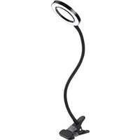 3-color LED desk lamp, a flexible glass desk lamp that fits in, is used for home reading, repair, beauty and examination