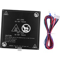 Aluminium-Heizbett 12V Hotbed 220*220*3mm mit Drahtkabel-Heizbett-Plattform-Kit für Anet A8 A6 3D-Druckerteile