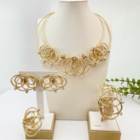 Brazilian Simple Style Big Bold Necklace Luxury Quality African Bride Jewelry Set For Women Party Gifts FHK29078