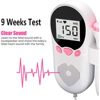 Home Doppler Fetal Heart Rate Monitor Baby Pregnancy Heartbeat Detector LCD Backlight No Radiation Stethoscope Pulse Meter 3MHz