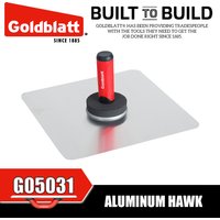 GOLDBLATT G05031 Aluminum Hawk Plasterboard Clay Tray Construction Tools