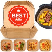 Air Fryer Disposable Paper Parchment Wood Pulp Steamer Cheesecake Air Fryer Accessories Baking Paper for Air Fryer