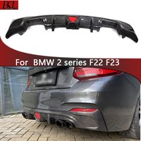 For BMW 2 series F22 F23 Sport 2014-2019 Carbon Fiber Car Rear Bumper Diffuser Rear Splitters Spoiler Back lip body kit