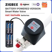 1/2" 3/4" 1" Zigbee Smart Gas Valve Garden Water Shut Off Timer Irrigation Controller with Alexa Google Assistant for tuya APP