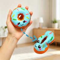 New Kawaii Donut Squishy Squeeze Fidget Toy 3.94inch Soft Anxiety Relief Sensory Toy Lovely Relax Anti-Stress Fidget Plaything