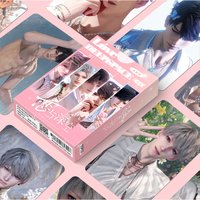55Pcs/Set Game Love And Deepspace Laser Lomo Card Sylus Zayne Rafayel Xavier Caleb Game Characters Photo Cards Christmas Gift