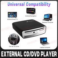 Universal External Car DVD Player Box USB Plug and Play for Android Radio Monitor Laptop Disk Multimedia Video CD Player Unit