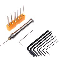 7Pcs/set Alloy Steel Hexagon Wrench Hexagon Key Allen Wrench Hand Repair Tools 0.7mm/0.9mm/1.3mm/1.5mm/2mm/2.5mm/3mm Hex Key Set