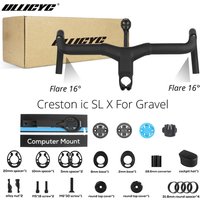 AliExpress ULLICYC Creston IC Sl x Full Internal Cable Routing Road Handlebar T1000 Carbon Integrated Gravel Cockpit Di2 With Mount