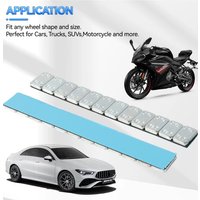 AliExpress NONE Wheel Balance Weight Tire Adhesive Iron Universal 5g Tyre Hub Block 24Pcs/lot Stick-On Tools For Car Motorcycle Bike Automobile