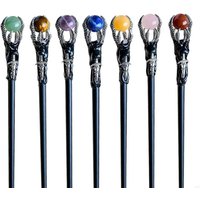 Halloweens Walking Canes Witches Wizard Staff Orb Dragon Claws Wand Scepters Photo Props Party Decorations Unisex JOMD
