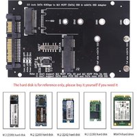 TISHRIC M.2 NGFF Msata SSD To SATA 3.0 2.5 Adapter M2 PCI SSD Converter Riser Card For PC Laptop Add On Card up to 6Gps