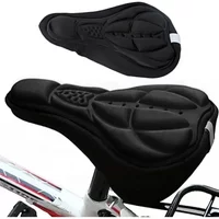 AliExpress NONE 1PCS NEW Bike Seat Cover Bicycle Saddle Cushion with Drawstring & Waterproof Cover Large Comfortable Gel Padded Oversized Paddle