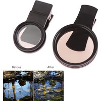 Universal With Clip Portable Professional Phone Polarizer Wide Angle Lens 37/52MM CPL Filter Circular Camera Black Accessories