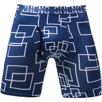 Men's Boxers Shorts Hombre Ice Silk Underwear Man Panites Printed Breathable U Convex Pouch Long Leg Underpant Cueca Calzoncillo