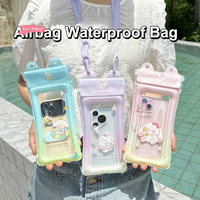 Y-Universal Cartoon Waterproof Phone Case Pouch Swimming Underwater Photography Air Cushion Water Proof Bag Hanging Diving Pouch