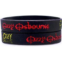 1PC OZZY OSBOURNE Silicone Wristband Black Red Letters Debossed Bracelet for Music Fans Concert Women Men Jewelry Gift SH012