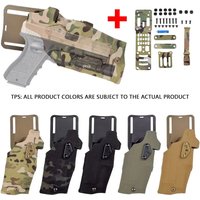 Taktisches Pistolenholster für Glock 17 19, kompatibel mit Surefire X300, ultraleichter Schnelladapter, Beinhalterung, Drop-Airsoft-Holster