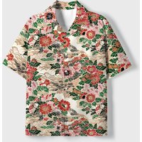 Tokyo Tiger Flower 3D Adult and Child Parent Child Flower Shirt Hawaii Vacation Breathable Leisure Fashion Top