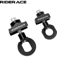 Bike Chain Tensioners Adjuster Bicycle Tensioner Fastener Bolt For DIY Tool Aluminum Alloy Single Speed Adjuster Regulator Black