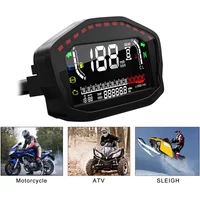 Motorcycle GPS Speedometer with GPS Antenna TRG165 Odometer Tachometer Fuel Level Turn Signal High Beam for 2/4 Cylinder Moto